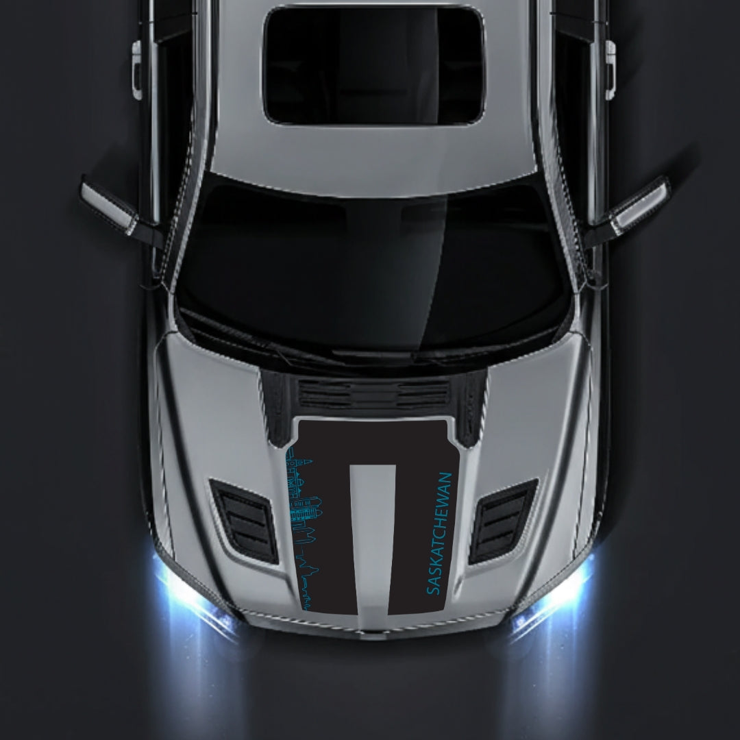 Performance Hood Panel Decal/Sticker - Saskatchewan Skyline Graphic Kit - For Dodge RAM 1500 2019-2025 - Premium Vinyl