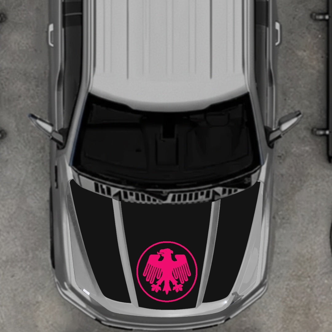 Hood Panel Decal/Sticker - Germany Logo Graphic Kit - For Ford F-150 2020-2026 - Premium Vinyl