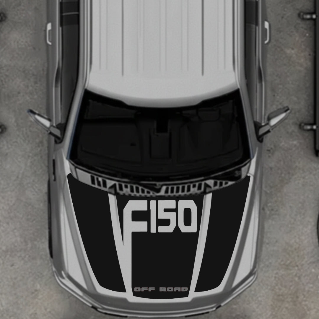 Hood Panel Decal/Sticker - Style 22 Graphic Kit - For Ford F-150 2020-2026 - Premium Vinyl