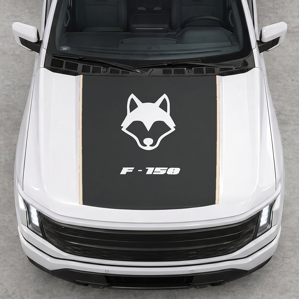 Hood Panel Decal/Sticker - Coyote Graphic Decal Graphic Kit - For Ford F-150 2015-2020 - Premium Vinyl