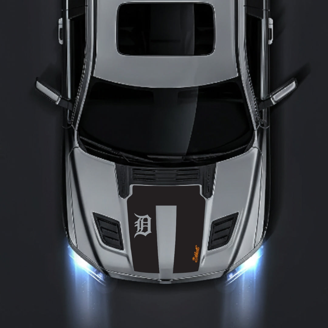 Hood Panel Decal/Sticker - Detroit Street - Cut Graphic Kit - For Dodge RAM 1500 2019-2025 - Premium Vinyl
