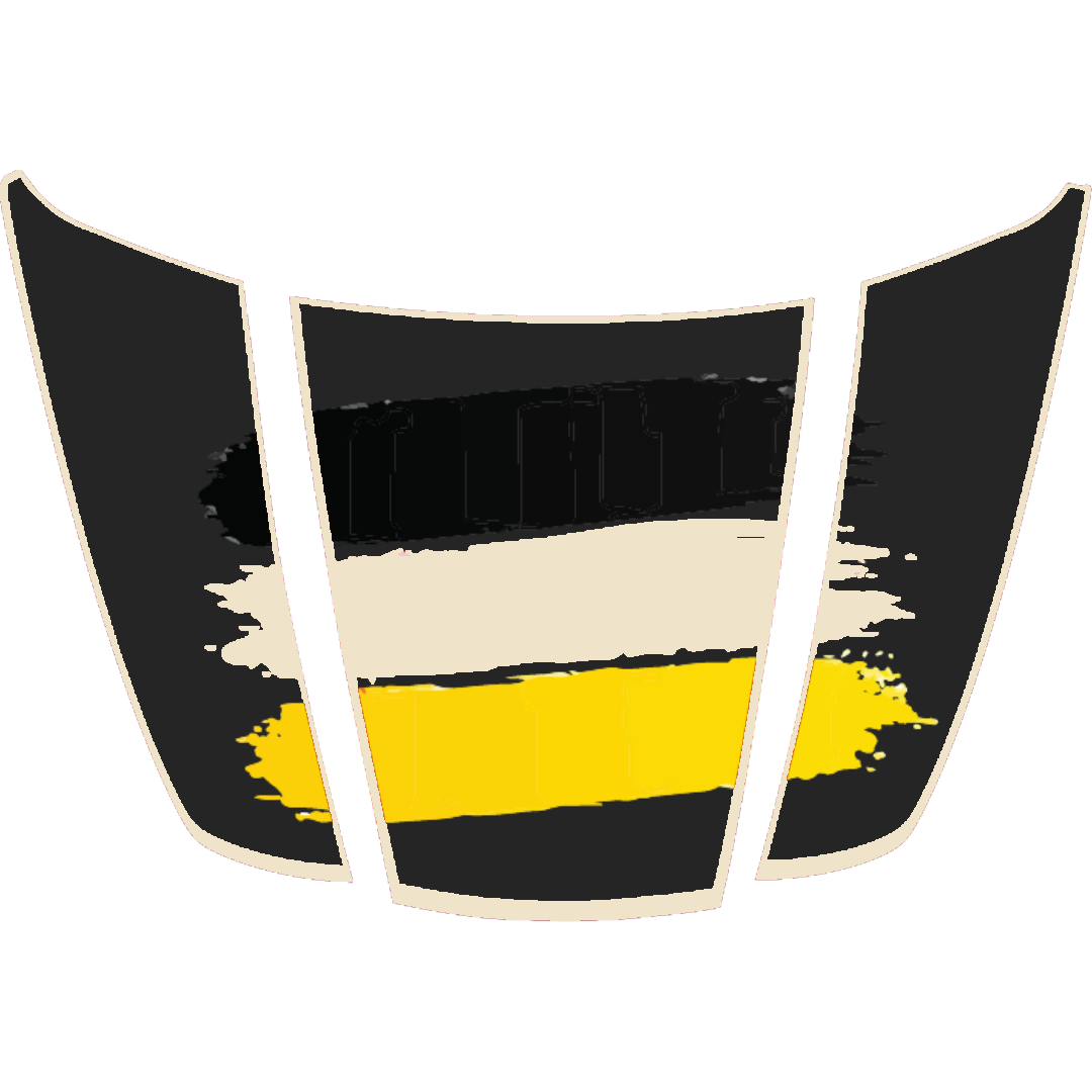 Hood Panel Decal/Sticker - Germany Flag - Border Graphic Kit - For Ford F-150 2020-2026 - Premium Vinyl