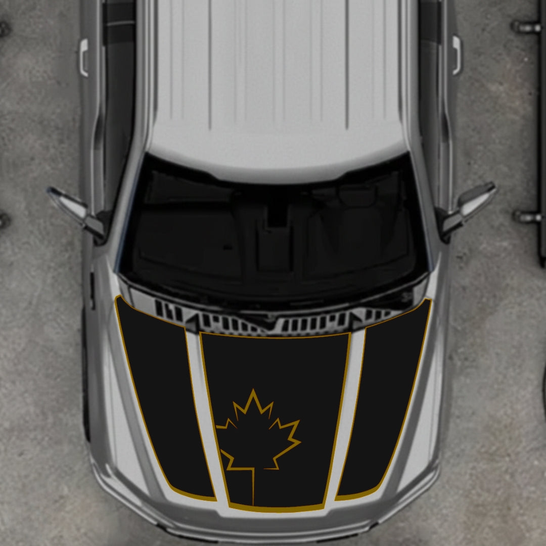 Hood Panel Decal/Sticker - Canada Style 13 Graphic Kit - For Ford F-150 2020-2026 - Premium Vinyl