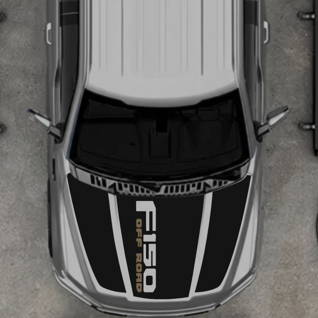 Hood Panel Decal/Sticker - Style 10 Graphic Kit - For Ford F-150 2020-2026 - Premium Vinyl