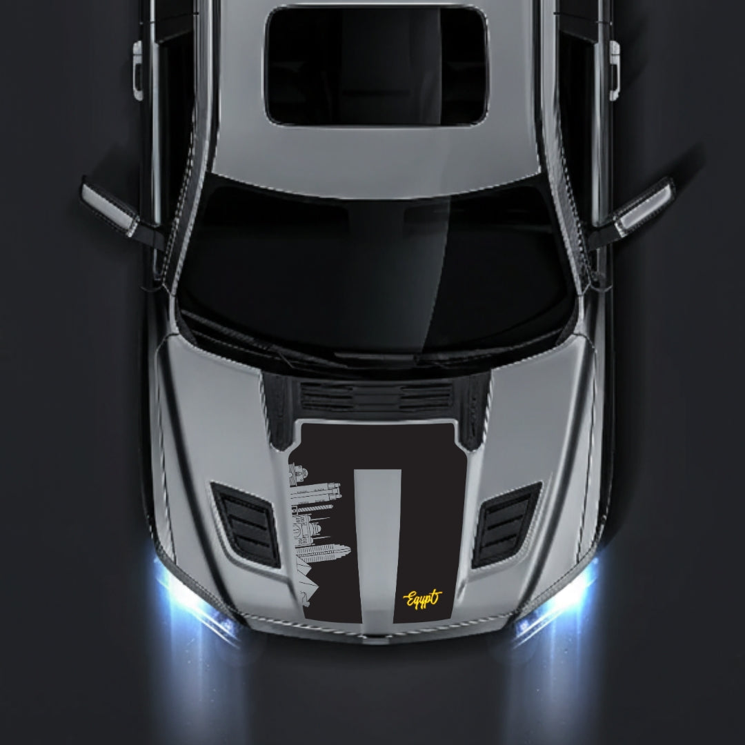 Hood Panel Decal/Sticker - Egypt Skyline - Cut Graphic Kit - For Dodge RAM 1500 2019-2025 - Premium Vinyl