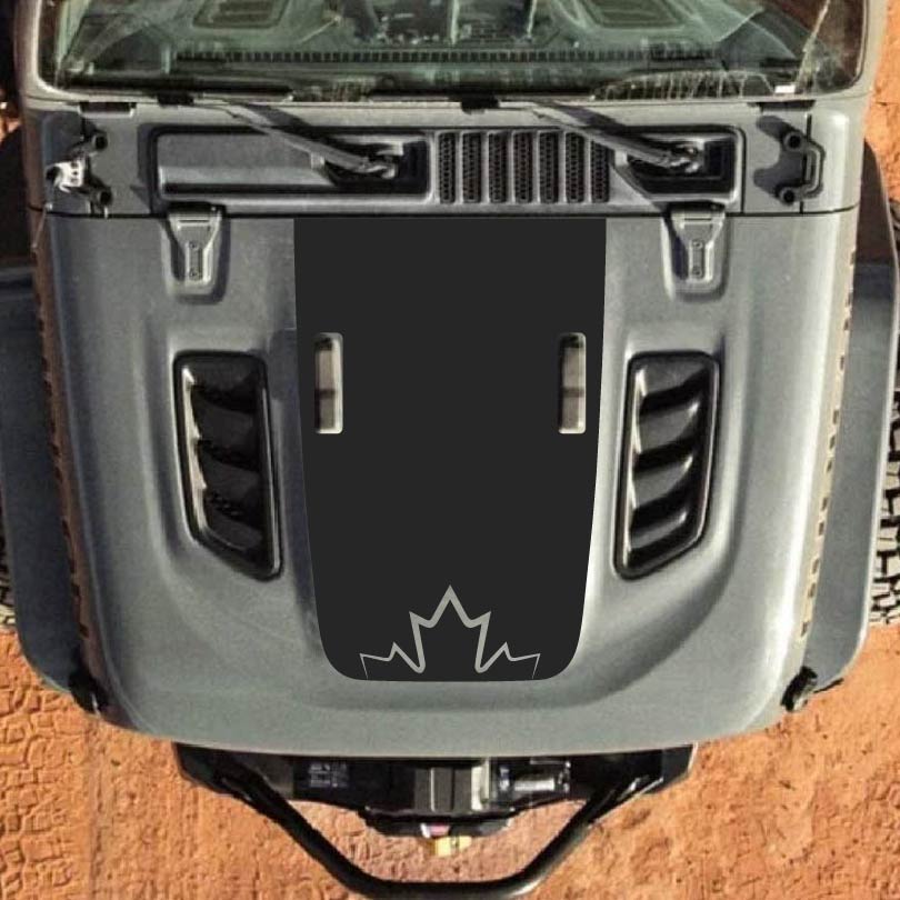 Hood Styles Decal/Sticker - For JL/JLU/JT/4XE Rubicon Hood - 2018-2025 - Premium Vinyl