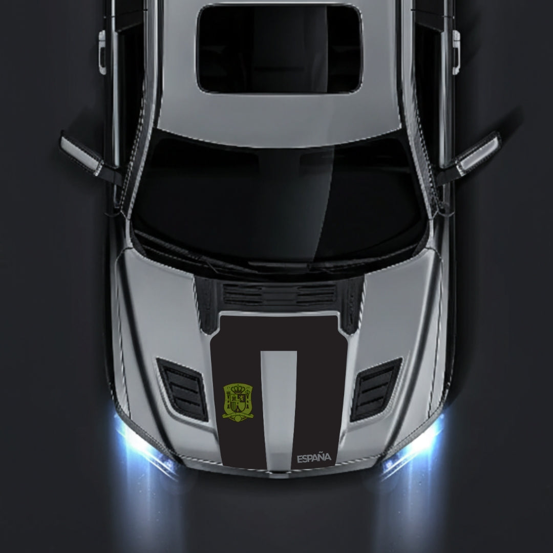 Performance Hood Panel Decal/Sticker - Spain - Cut Graphic Kit - For Dodge RAM 1500 2019-2025 - Premium Vinyl