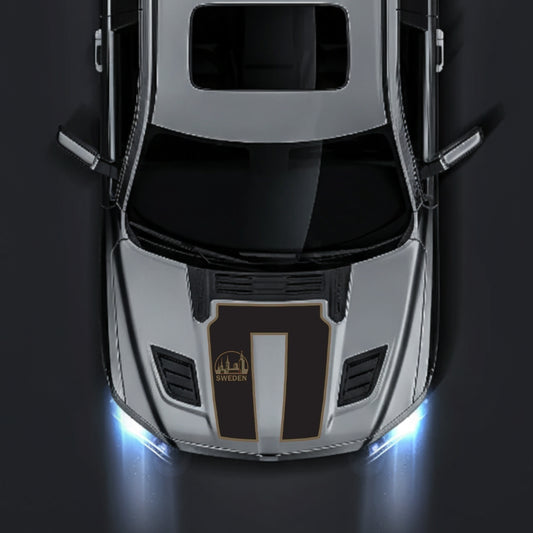 Performance Hood Panel Decal/Sticker - Sweden - Border Graphic Kit - For Dodge RAM 1500 2019-2025 - Premium Vinyl