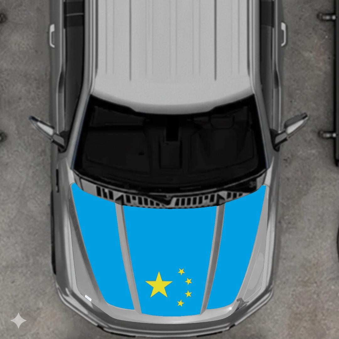 Hood Panel Decal/Sticker - China Flag Graphic Kit - For Ford F-150 2020-2026 - Premium Vinyl