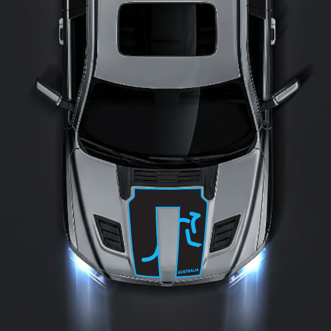 Hood Panel Decal/Sticker - Australia - Border Graphic Kit - For Dodge RAM 1500 2019-2025 - Premium Vinyl
