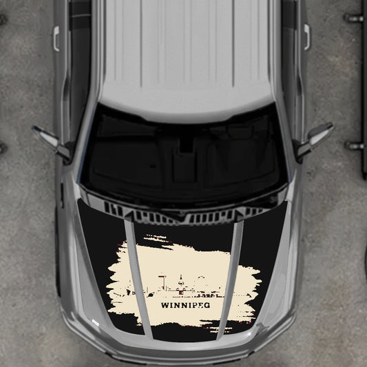 Hood Panel Decal/Sticker - Winnipeg Graphic Kit - For Ford F-150 2020-2026 - Premium Vinyl