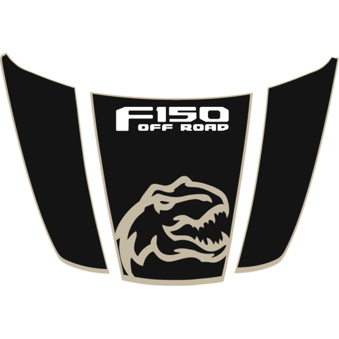 Hood Panel Decal/Sticker - Rex Style 5 Graphic Kit - For Ford F-150 2020-2026 - Premium Vinyl