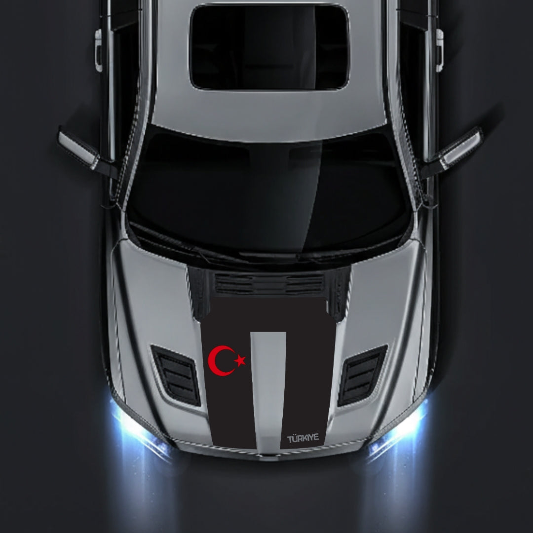 Performance Hood Panel Decal/Sticker - Turkey - Cut Graphic Kit - For Dodge RAM 1500 2019-2025 - Premium Vinyl