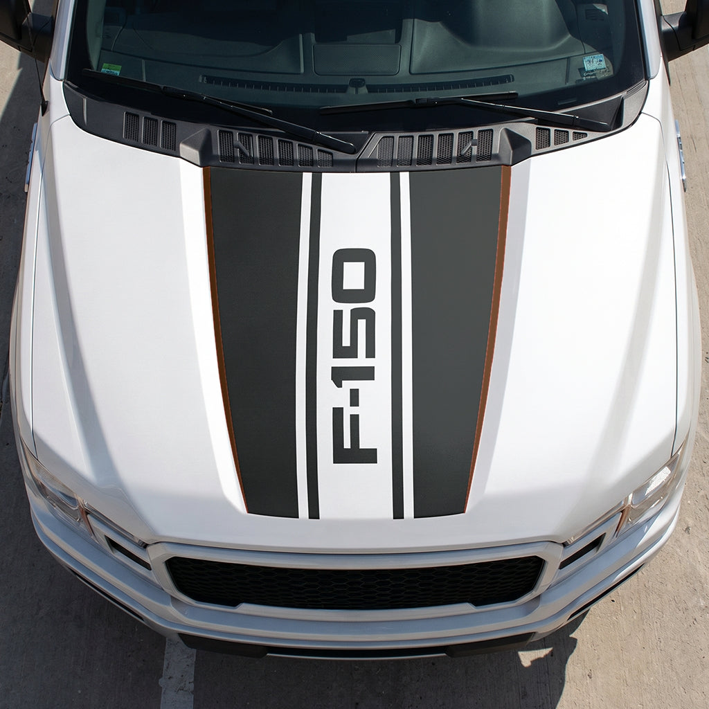 Hood Panel Decal/Sticker - Road F150 Graphic Decal Graphic Kit - For Ford F-150 2015-2020 - Premium Vinyl