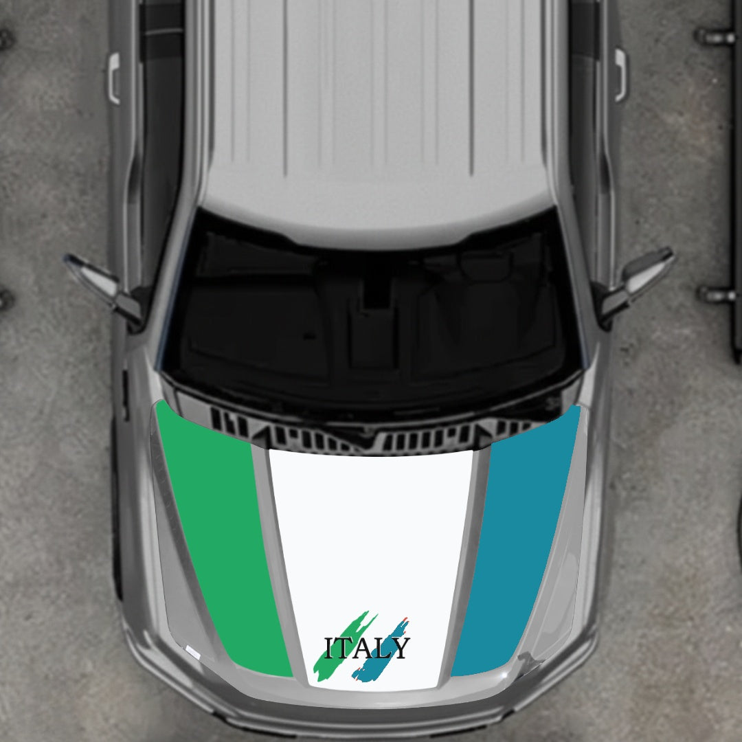 Hood Panel Decal/Sticker - Italy Graphic Kit - For Ford F-150 2020-2026 - Premium Vinyl