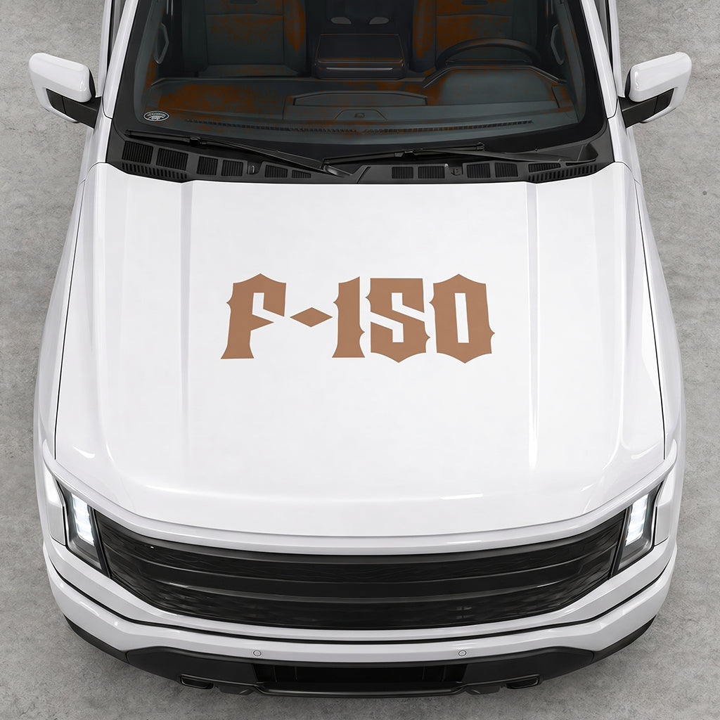 Hood Panel Decal/Sticker - Cut Lightning F150 Graphic Decal Graphic Kit - For FORD F-150 2015-2020 - Premium Vinyl