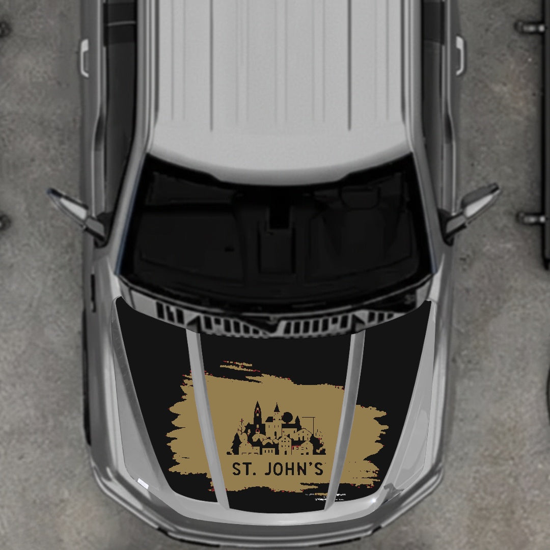 Hood Panel Decal/Sticker - St John's Graphic Kit - For Ford F-150 2020-2026 - Premium Vinyl