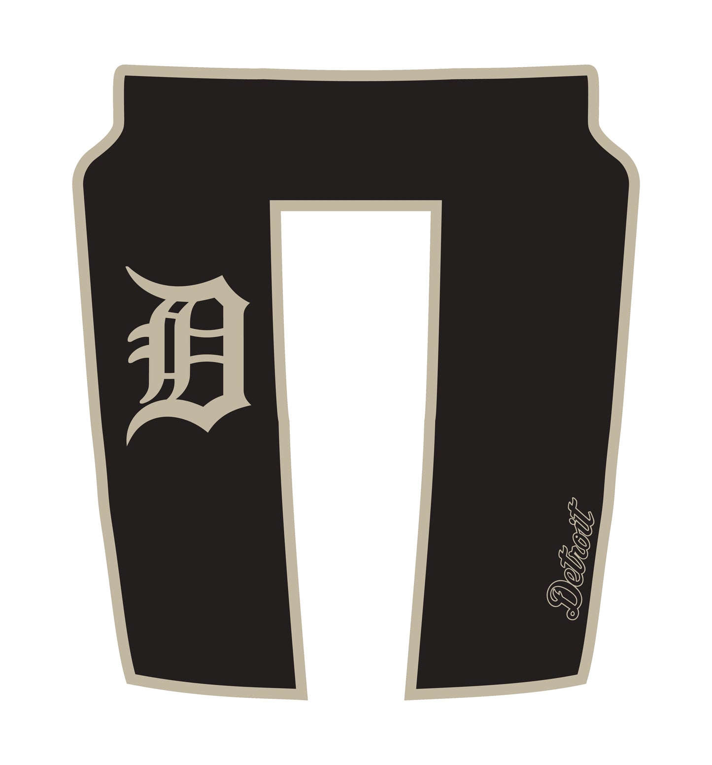 Performance Hood Panel Decal/Sticker - Detroit Street - Border Graphic Kit - For Dodge RAM 1500 2019-2025 - Premium Vinyl