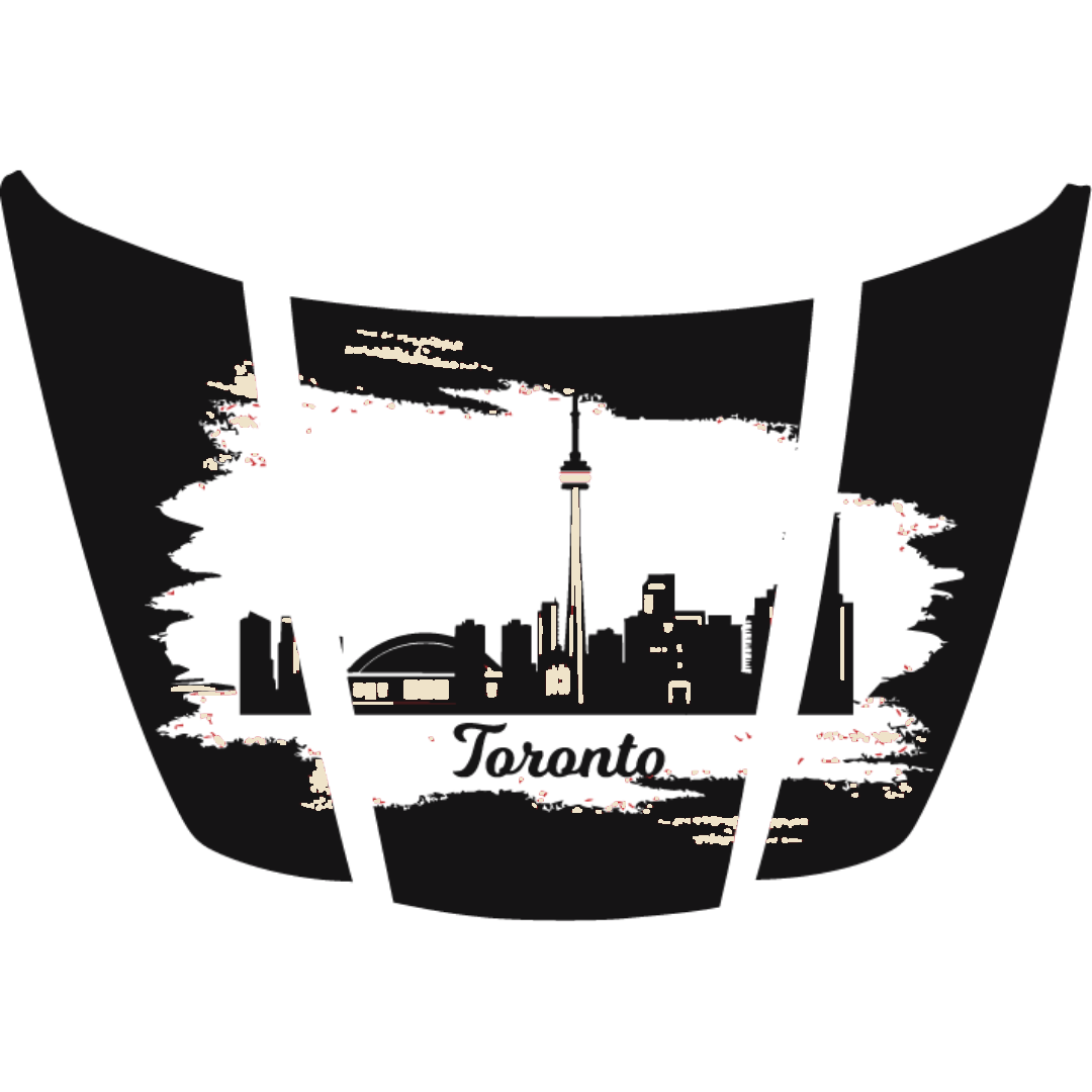 Hood Panel Decal/Sticker - Toronto - Cut Graphic Kit - For Ford F-150 2020-2026 - Premium Vinyl