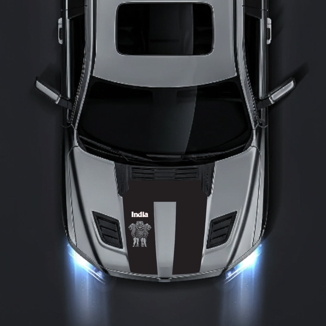 Hood Panel Decal/Sticker - India - Cut Graphic Kit - For Dodge RAM 1500 2019-2025 - Premium Vinyl