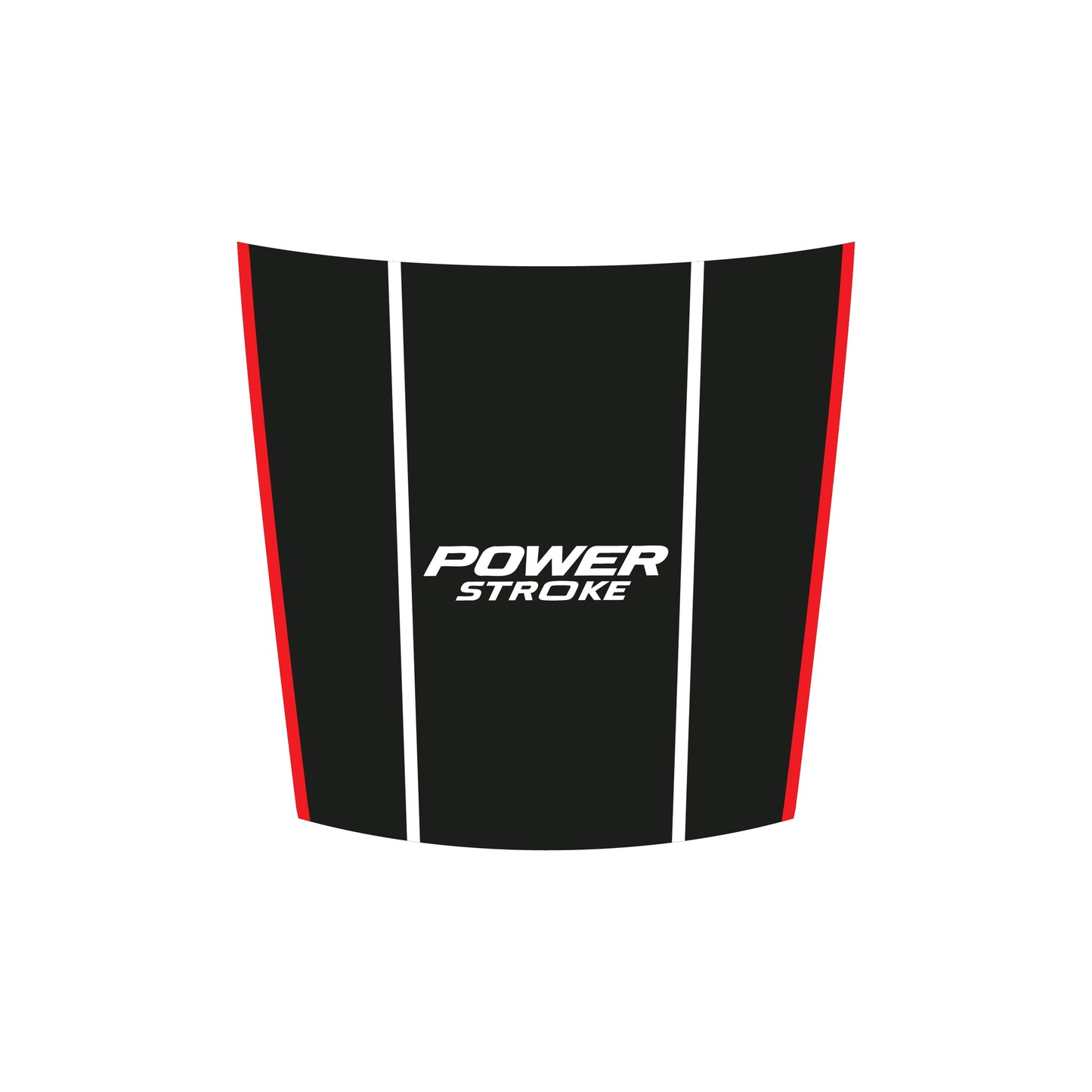 Hood Panel Decal/Sticker - Power Stroke Graphic Decal Graphic Kit - For Ford F-150 2015-2020 - Premium Vinyl