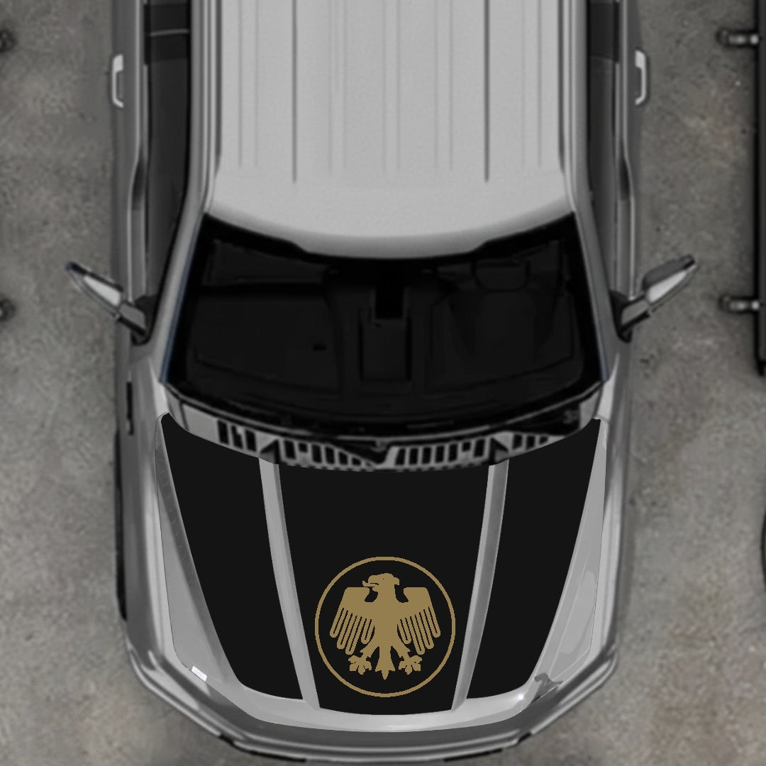 Hood Panel Decal/Sticker - Germany Logo Graphic Kit - For Ford F-150 2020-2026 - Premium Vinyl