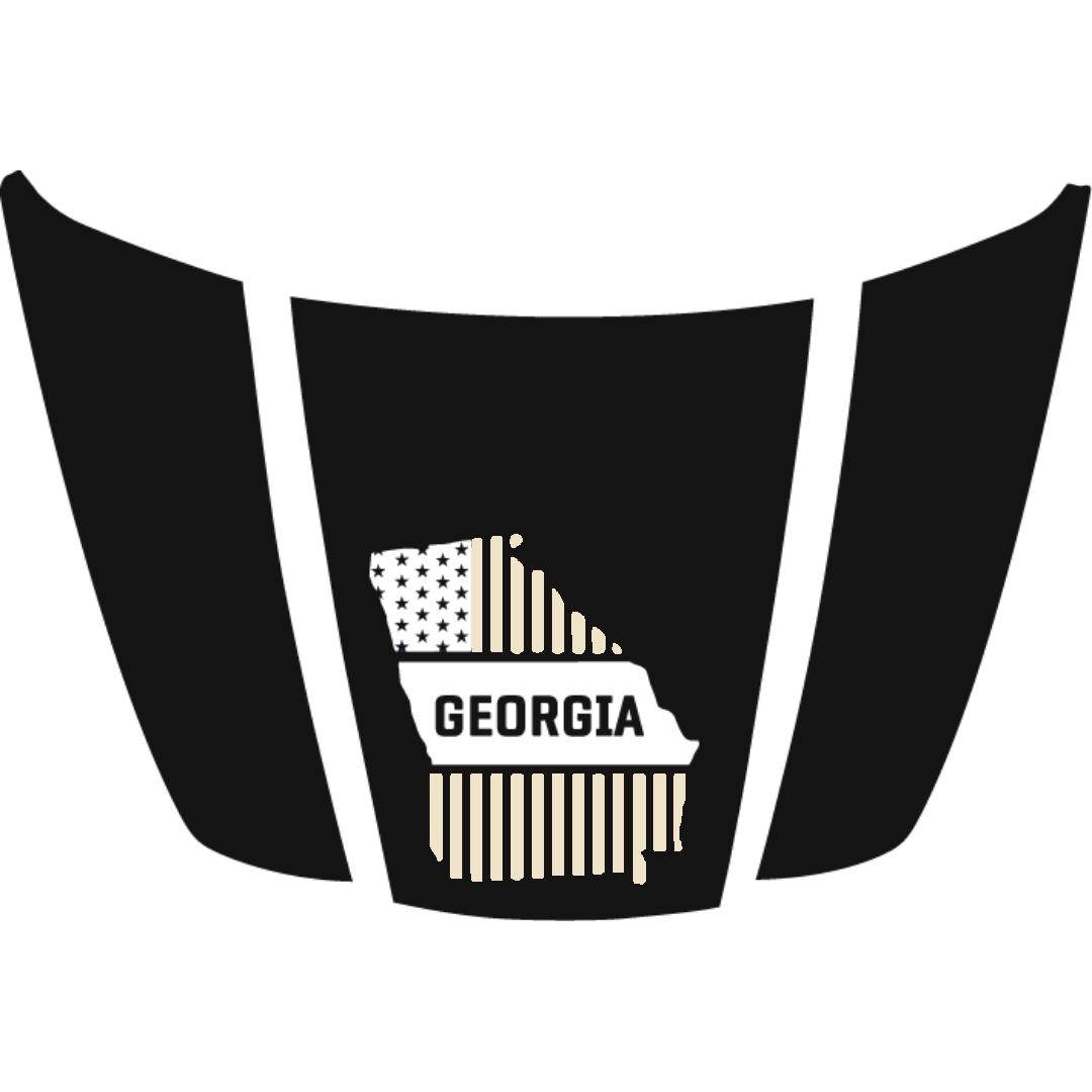 Hood Panel Decal/Sticker - Georgia - Cut Graphic Kit - For Ford F-150 2020-2026 - Premium Vinyl
