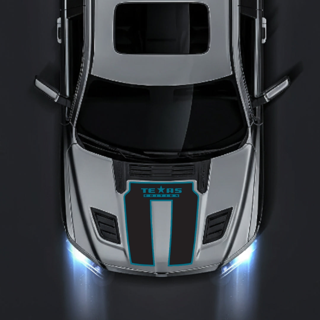 Performance Hood Panel Decal/Sticker - Texas Edition - Border Graphic Kit - For Dodge RAM 1500 2019-2025 - Premium Vinyl