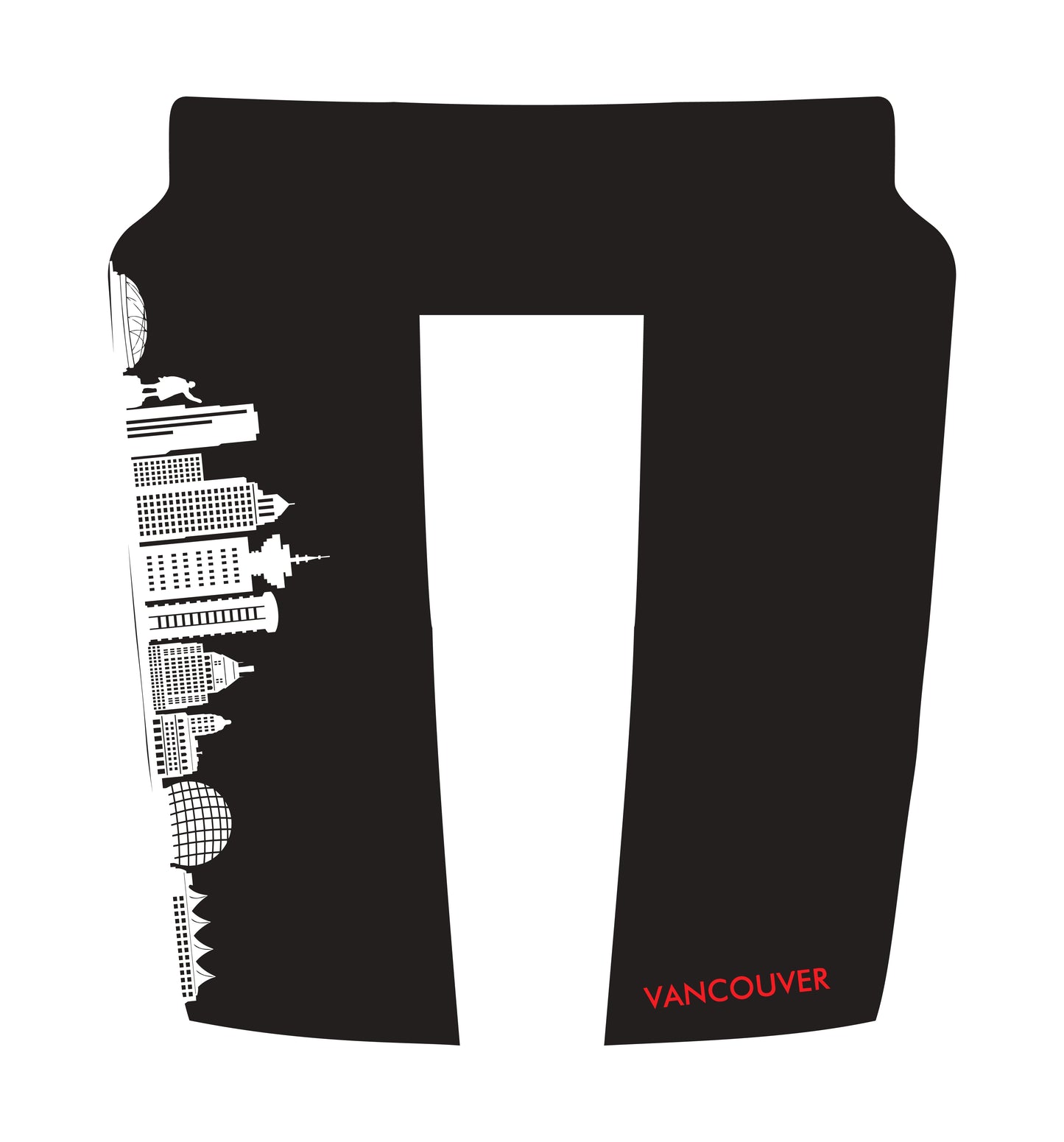 Hood Panel Decal/Sticker - Vancouver Skyline - Cut Graphic Kit - For Dodge RAM 1500 2019-2025 - Premium Vinyl