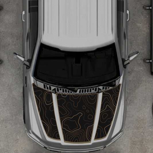 Hood Panel Decal/Sticker - Canada Style 18 Graphic Kit - For Ford F-150 2020-2026 - Premium Vinyl
