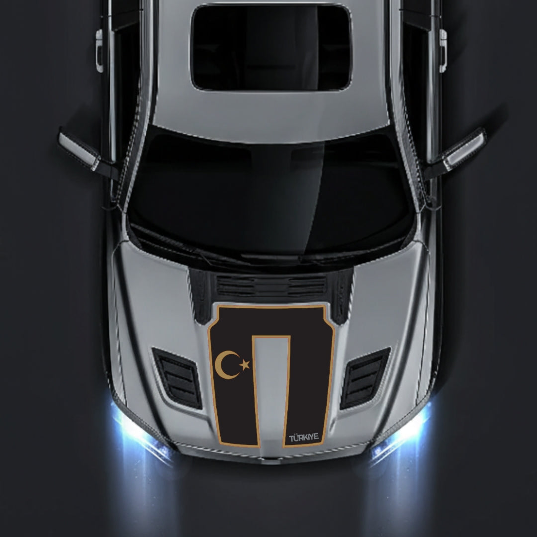 Hood Panel Decal/Sticker - Turkey - Cut - Border Graphic Kit - For Dodge RAM 1500 2019-2025 - Premium Vinyl