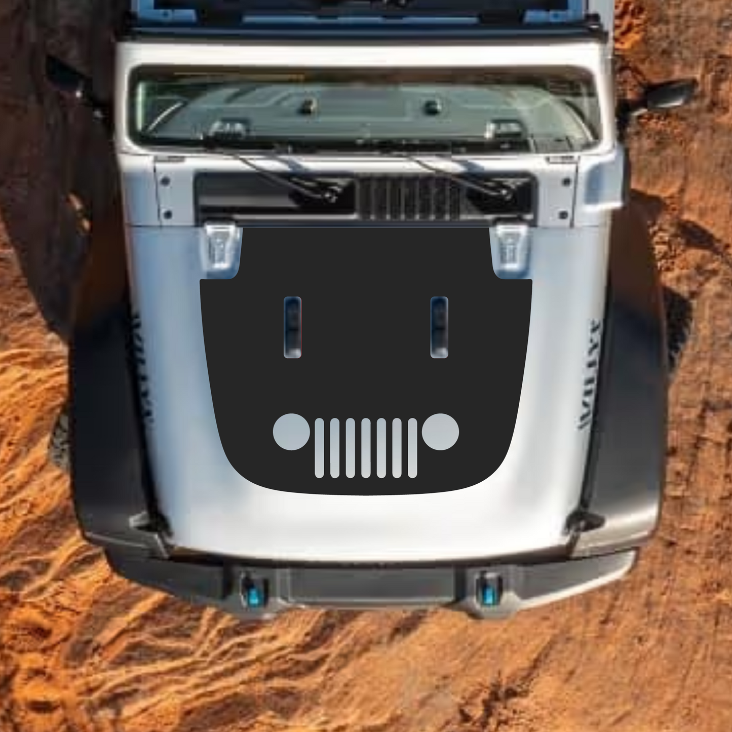 Hood Styles Decal/Sticker - For JL/JLU Sahara Hood - 2018-2025 - Premium Vinyl