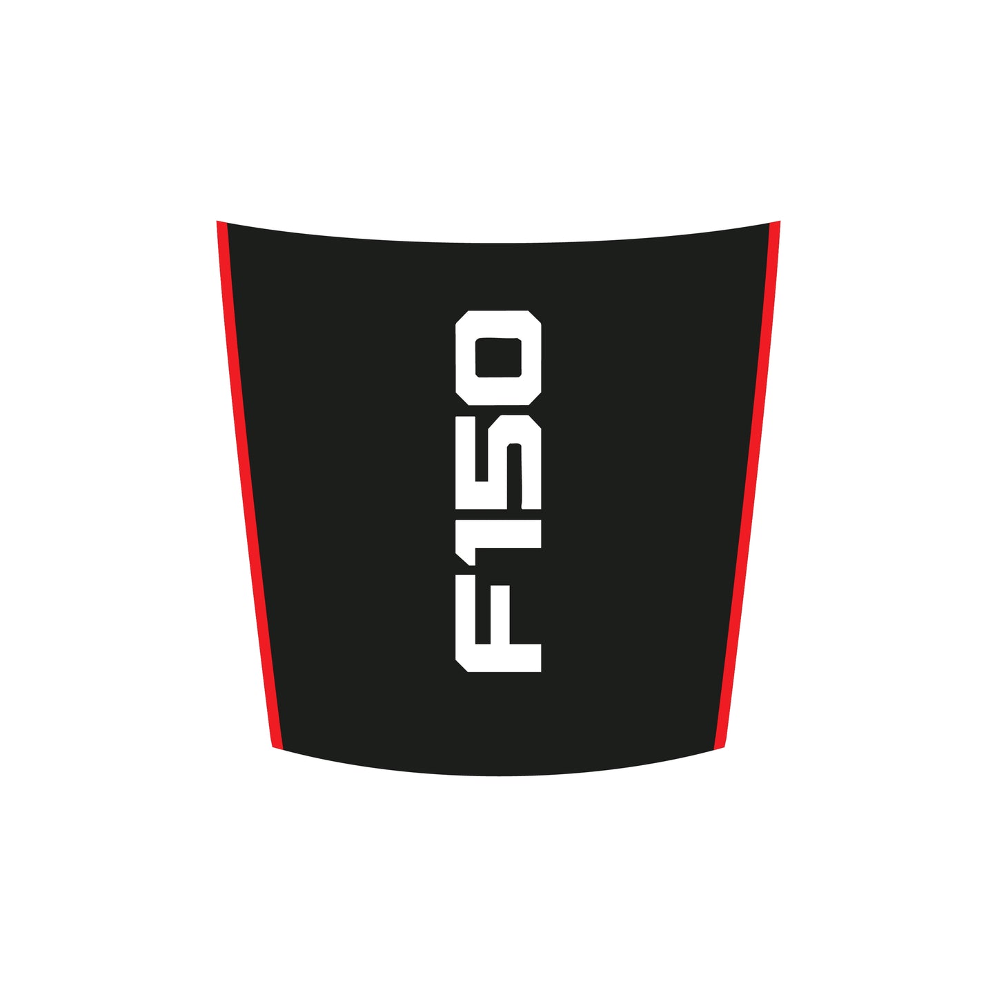 Hood Panel Decal/Sticker - Solid F150 Graphic Decal Graphic Kit - For Ford F-150 2015-2020 - Premium Vinyl