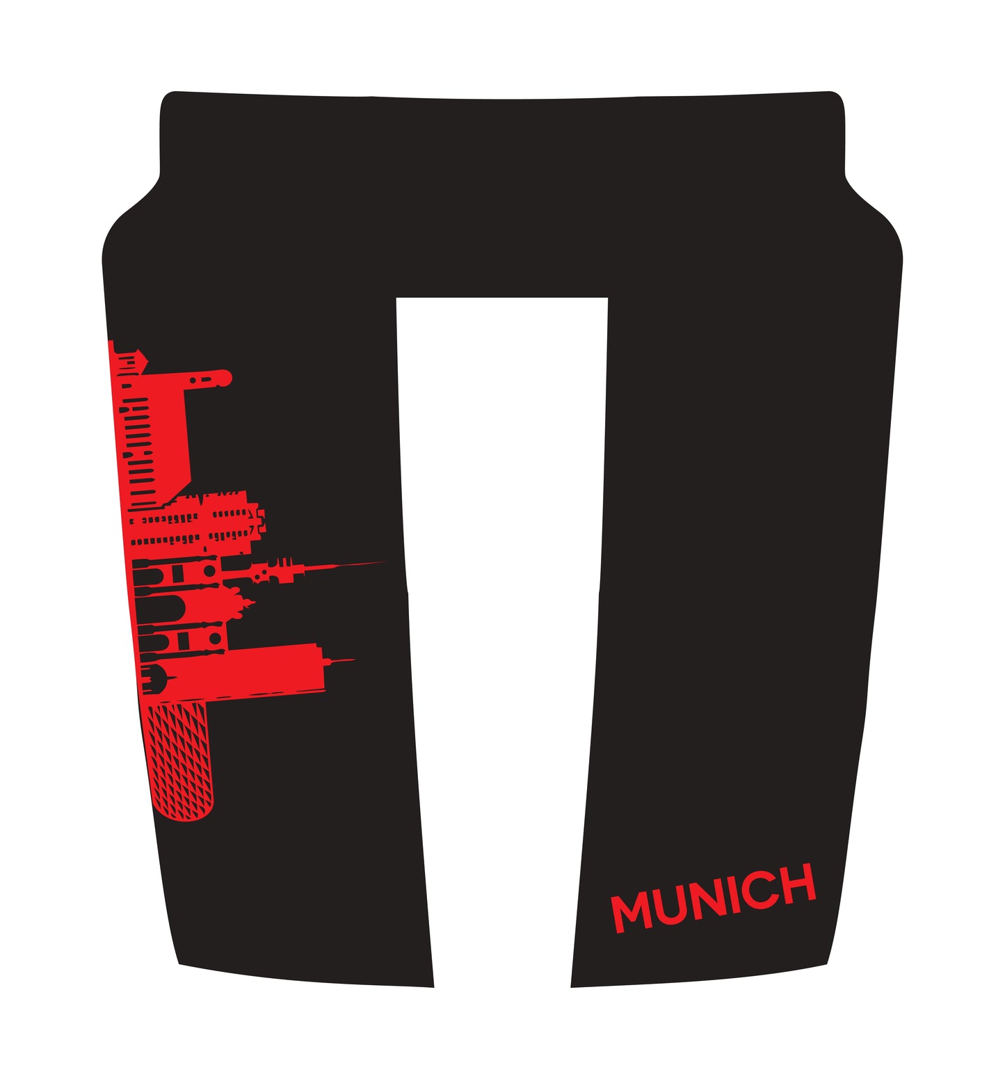 Hood Panel Decal/Sticker - Munich Skyline Graphic Kit - For Dodge RAM 1500 2019-2025 - Premium Vinyl