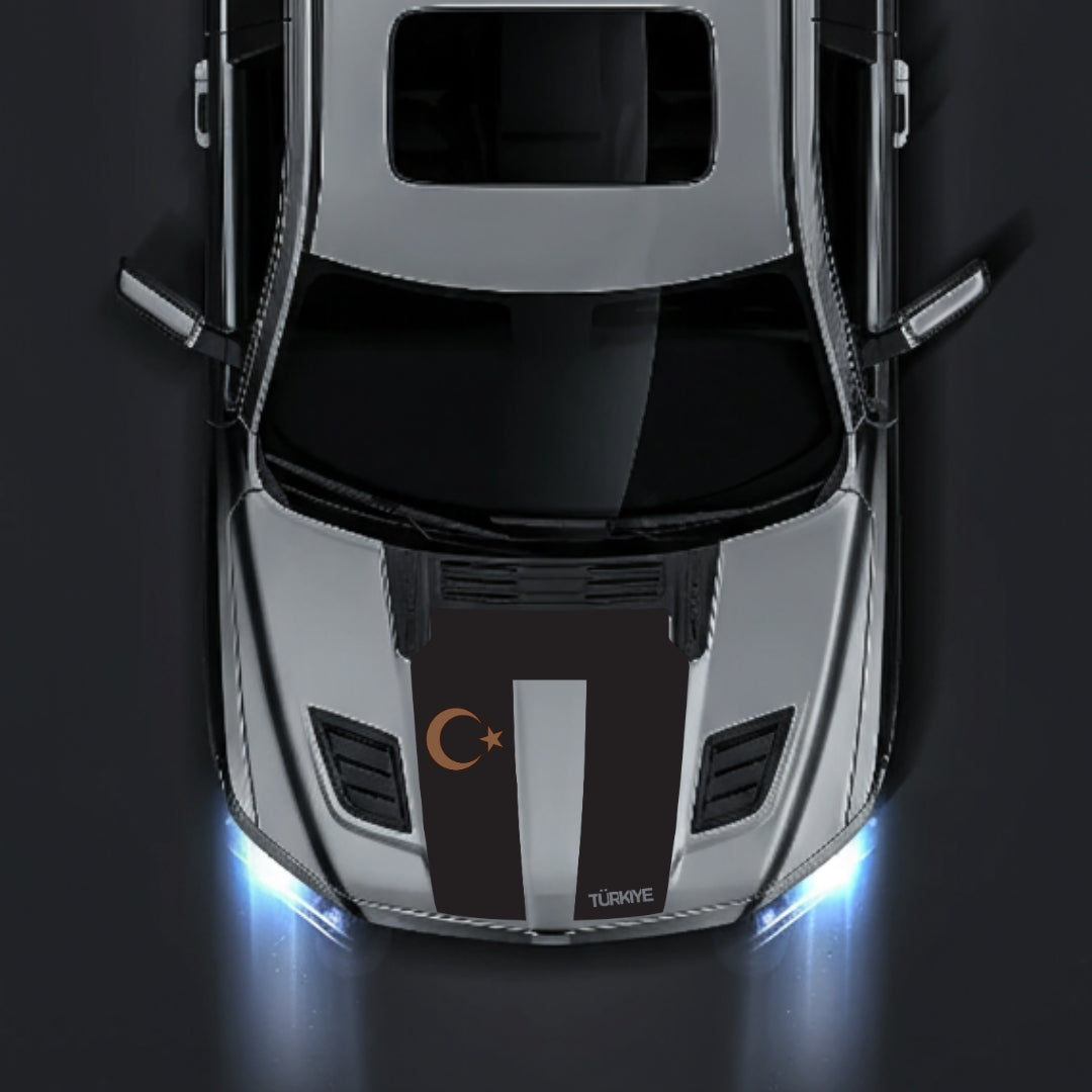 Performance Hood Panel Decal/Sticker - Turkey - Cut Graphic Kit - For Dodge RAM 1500 2019-2025 - Premium Vinyl