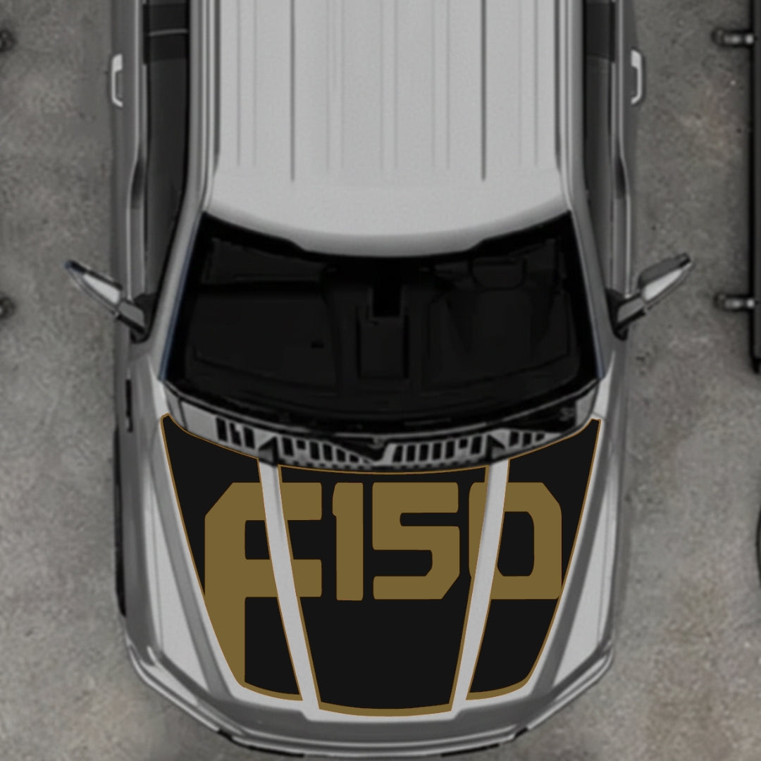Hood Panel Decal/Sticker - Style 16 Graphic Kit - For Ford F-150 2020-2026 - Premium Vinyl