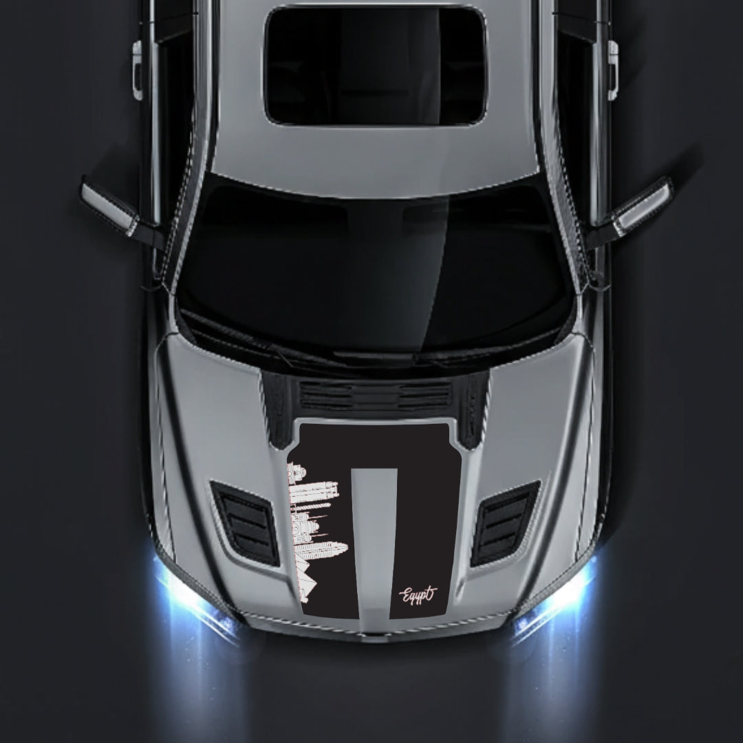 Hood Panel Decal/Sticker - Egypt Skyline Graphic Kit - For Dodge RAM 1500 2019-2025 - Premium Vinyl