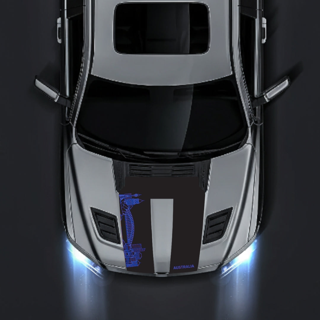 Hood Panel Decal/Sticker - Australia Skyline Graphic Kit - For Dodge RAM 1500 2019-2025 - Premium Vinyl