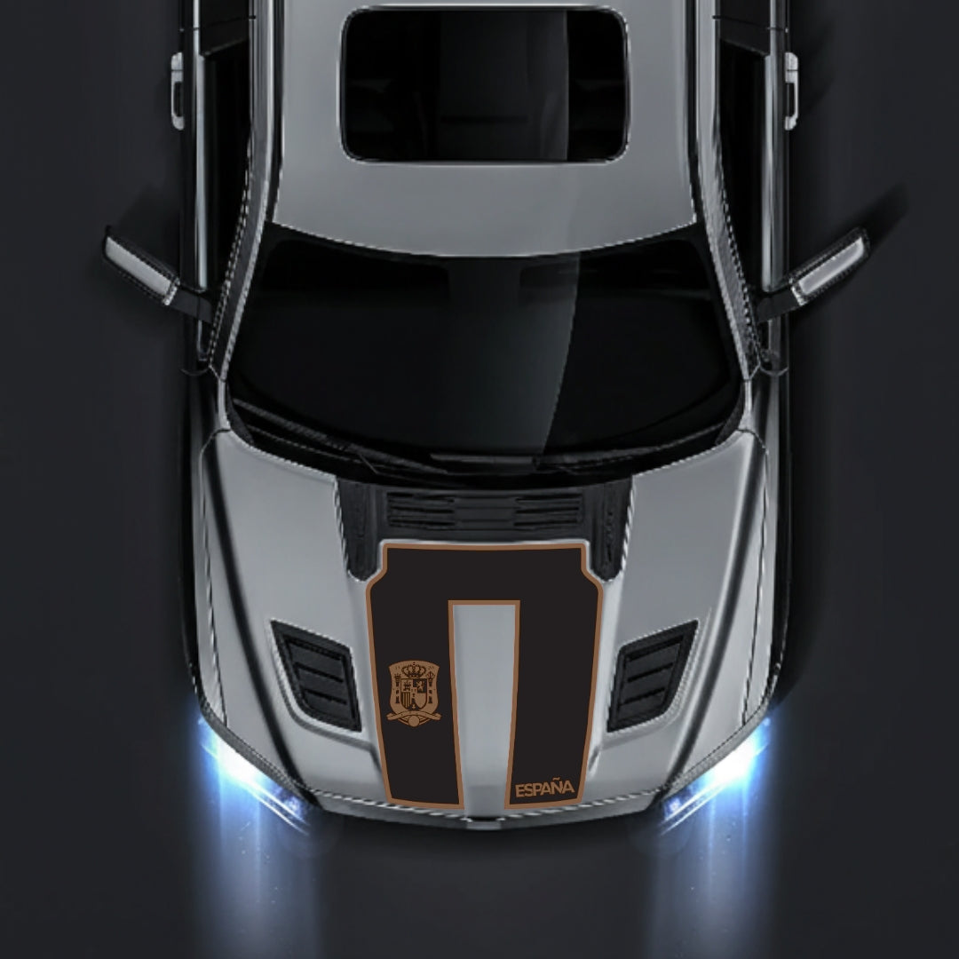 Performance Hood Panel Decal/Sticker - Spain - Border Graphic Kit - For Dodge RAM 1500 2019-2025 - Premium Vinyl