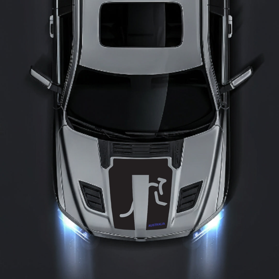 Hood Panel Decal/Sticker - Australia - Cut Graphic Kit - For Dodge RAM 1500 2019-2025 - Premium Vinyl