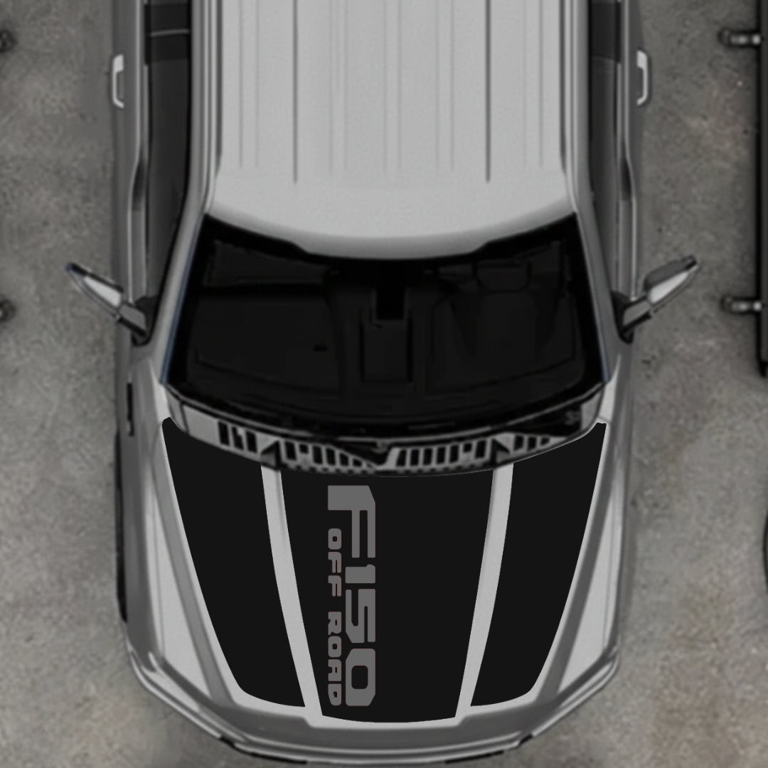 Hood Panel Decal/Sticker - Style 11 Graphic Kit - For Ford F-150 2020-2026 - Premium Vinyl