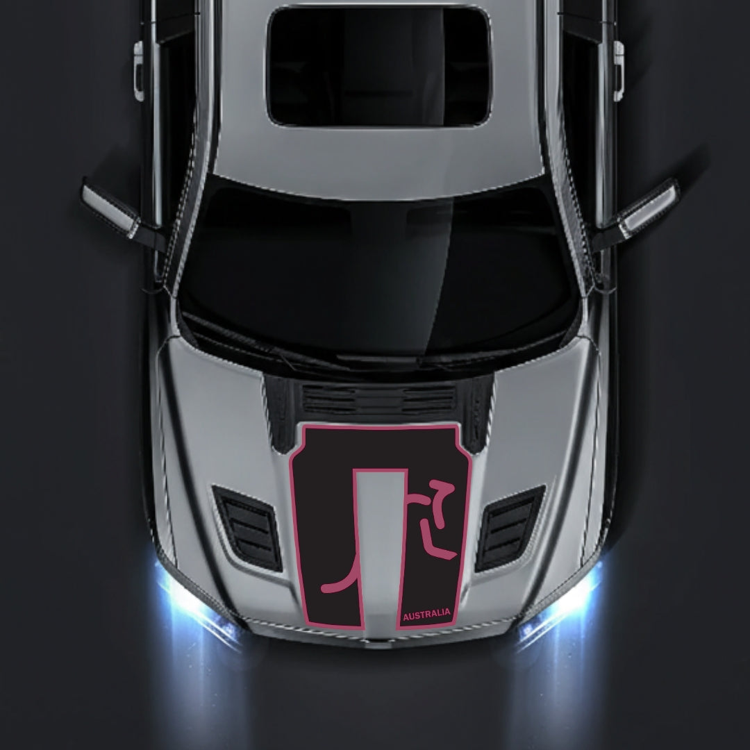 Performance Hood Panel Decal/Sticker - Australia - Border Graphic Kit - For Dodge RAM 1500 2019-2025 - Premium Vinyl