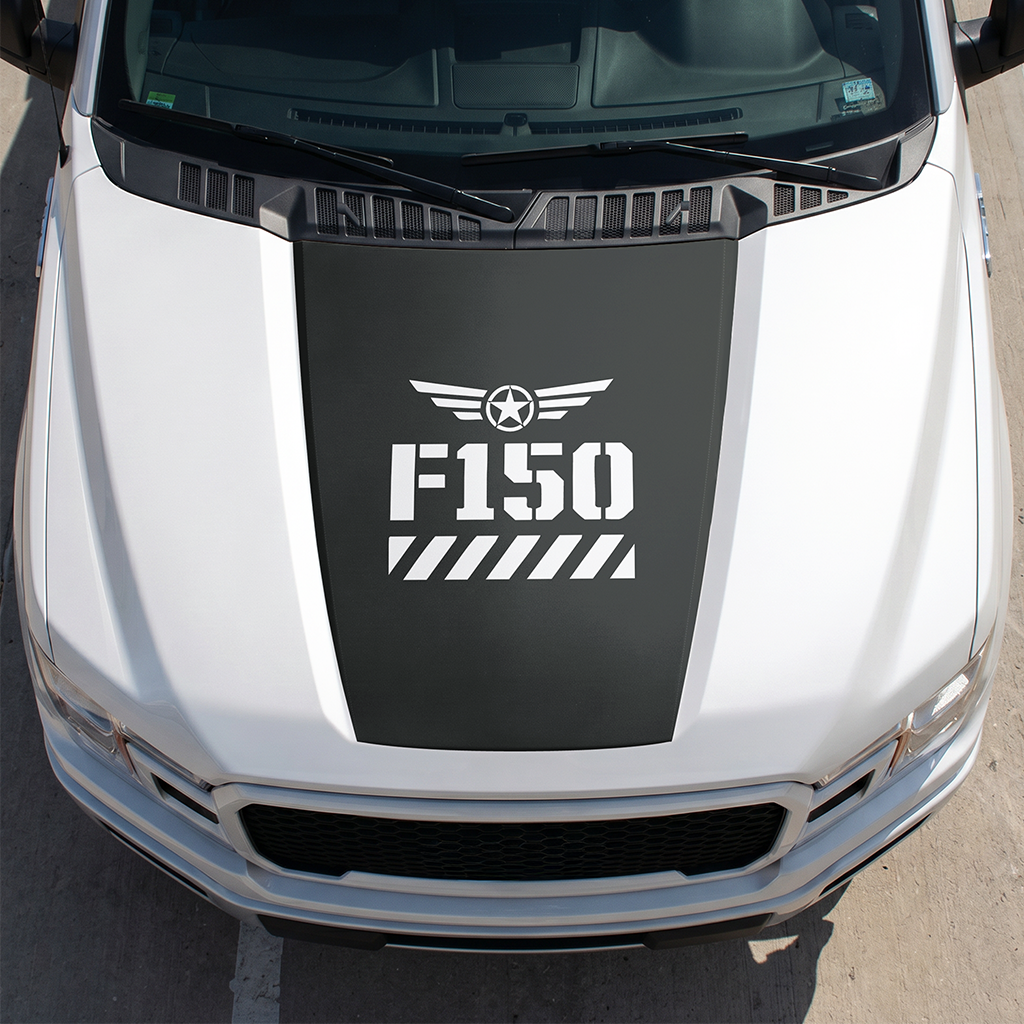 Hood Panel Decal/Sticker - Different Styles Graphic Decals Kit- For Ford F-150 2015-2020 - Premium Vinyl