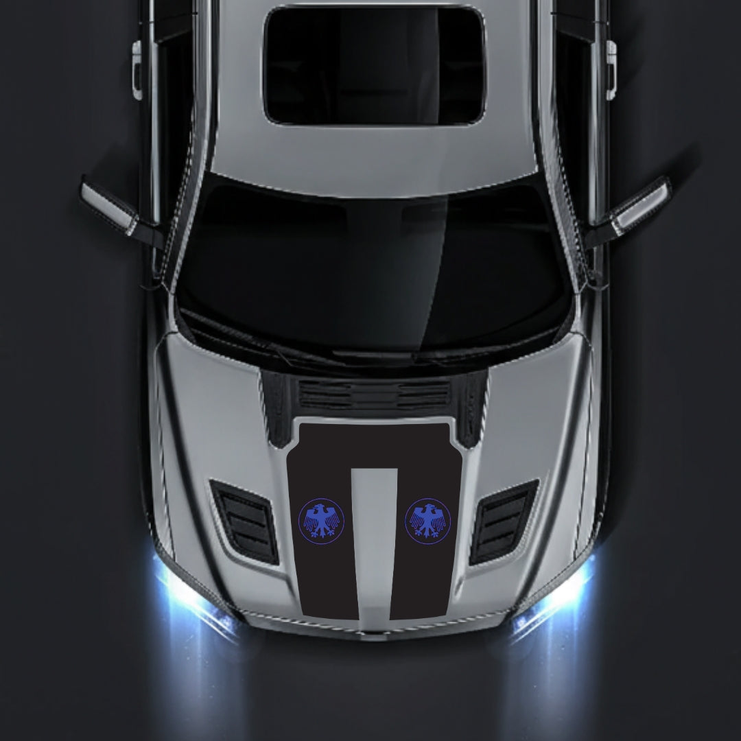 Hood Panel Decal/Sticker - Germany Visual Identity Graphic Kit - For Dodge RAM 1500 2019-2025 - Premium Vinyl