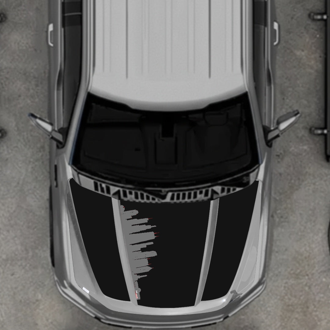 Hood Panel Decal/Sticker - Dubai Graphic Kit - For Ford F-150 2020-2026 - Premium Vinyl