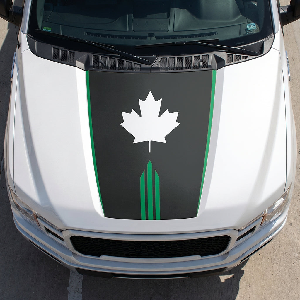 Hood Panel Decal/Sticker - Maple Graphic Decal Graphic Kit - For Ford F-150 2015-2020 - Premium Vinyl