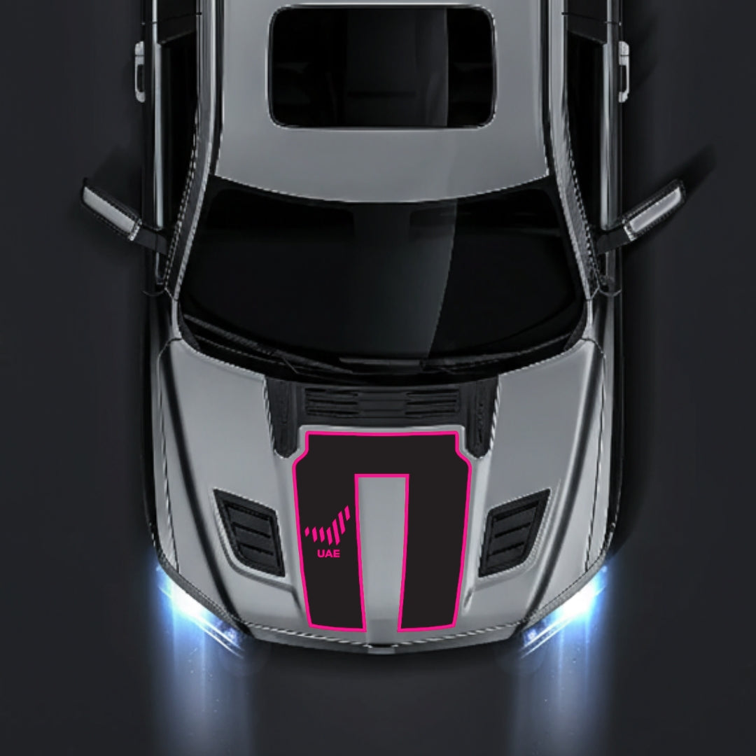 Hood Panel Decal/Sticker - United Arab Emirates - Border Graphic Kit - For Dodge RAM 1500 2019-2025 - Premium Vinyl