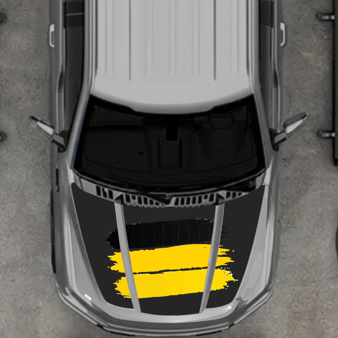 Hood Panel Decal/Sticker - Germany Flag Graphic Kit - For Ford F-150 2020-2026 - Premium Vinyl
