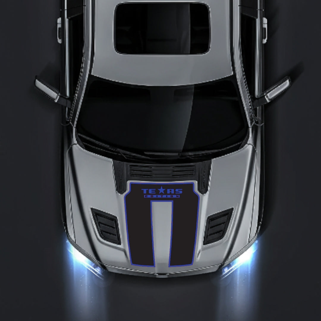 Hood Panel Decal/Sticker - Texas Edition - Border Graphic Kit - For Dodge RAM 1500 2019-2025 - Premium Vinyl