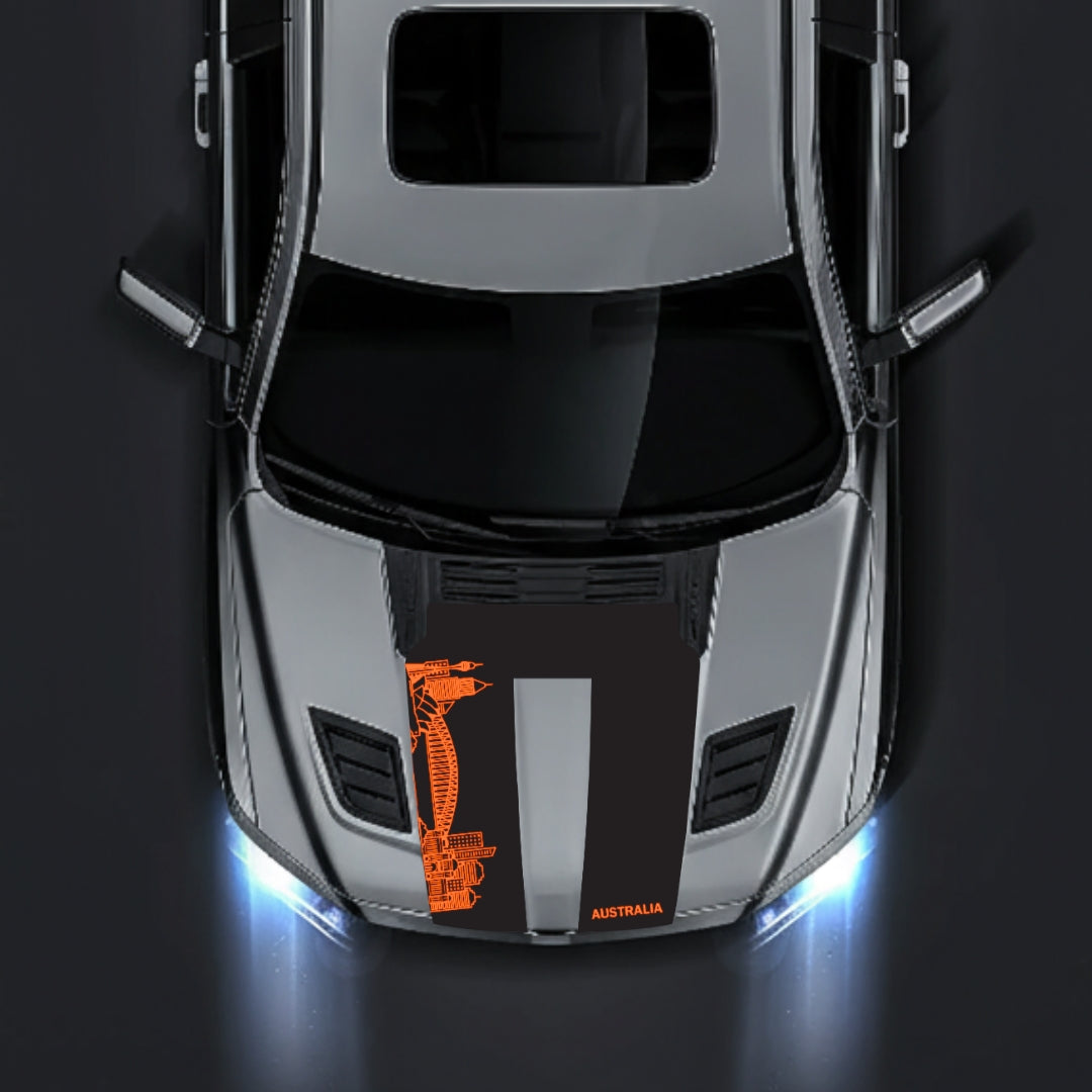 Hood Panel Decal/Sticker - Australia Skyline Graphic Kit - For Dodge RAM 1500 2019-2025 - Premium Vinyl